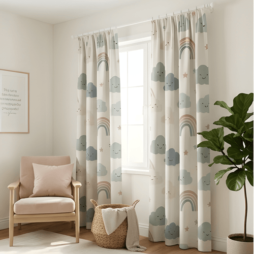 Eye cache Kids design Prints - Pack Of 1 Curtain