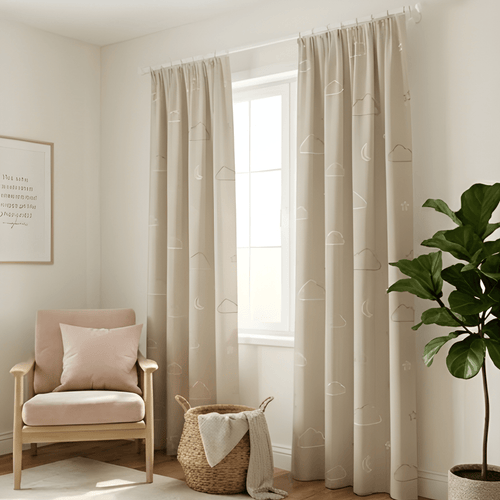 Eye cache Kids design Prints - Pack Of 1 Curtain