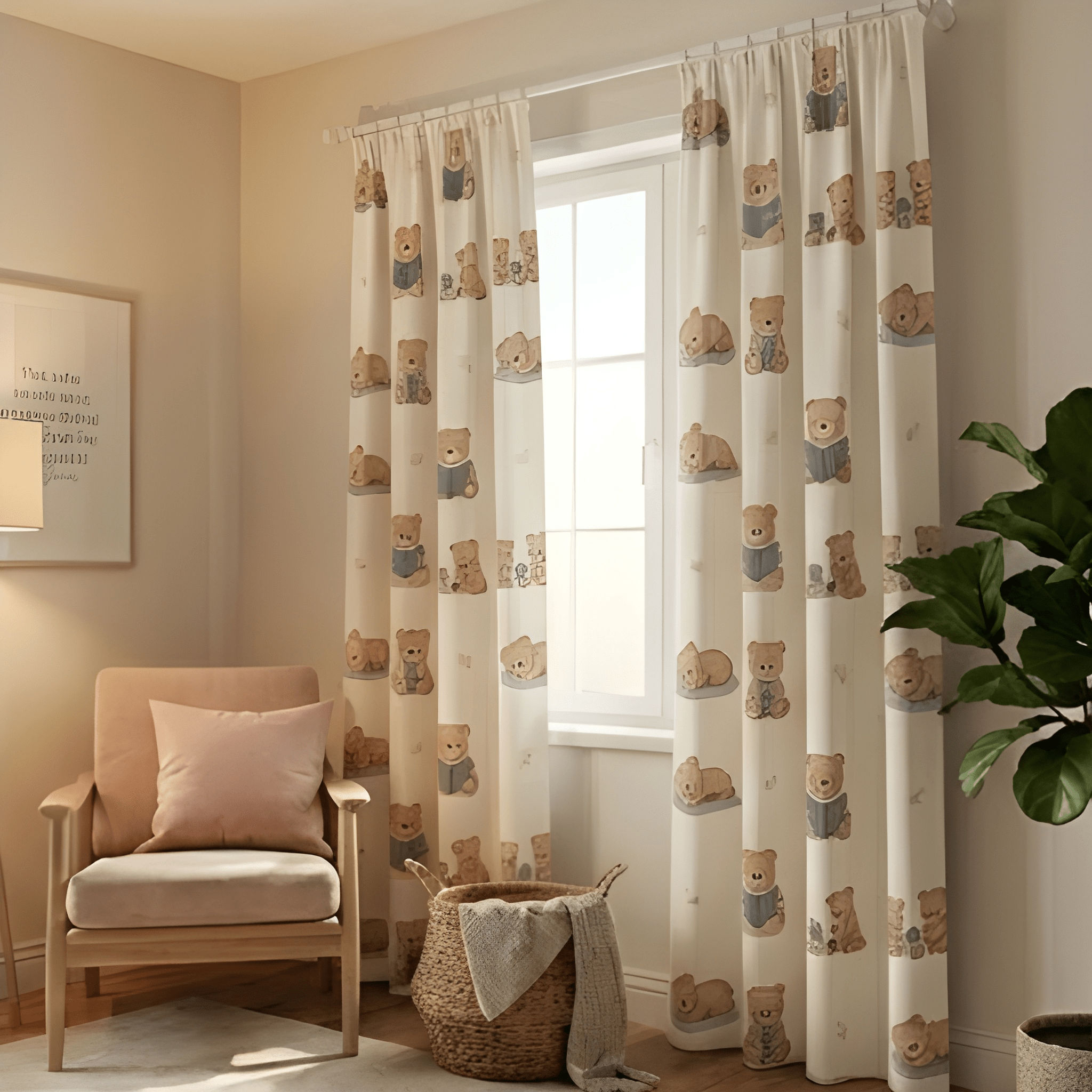 Eye cache Kids design Prints - Pack Of 1 Curtain