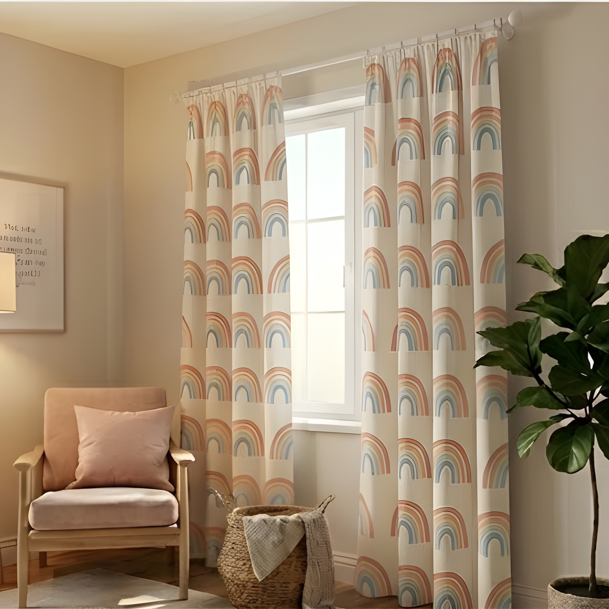 Eye cache Kids design Prints - Pack Of 1 Curtain