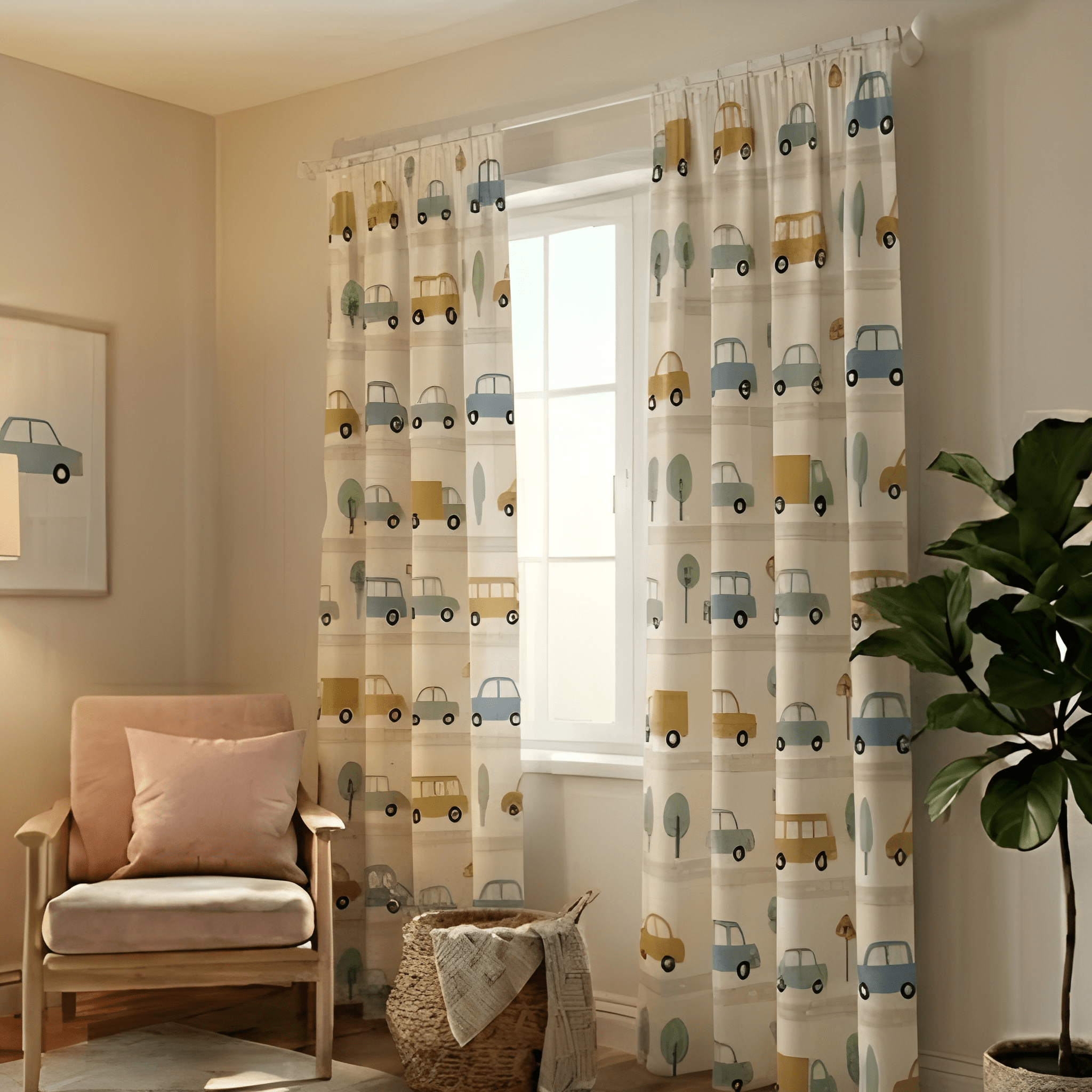 Eye cache Kids design Prints - Pack Of 1 Curtain