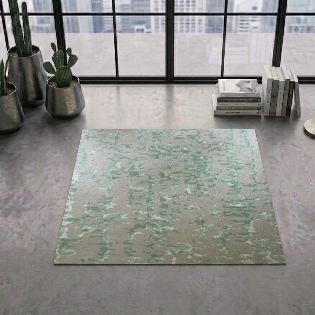 Simple & Area Rug for modern homes - Square - Premium Wool Carpet