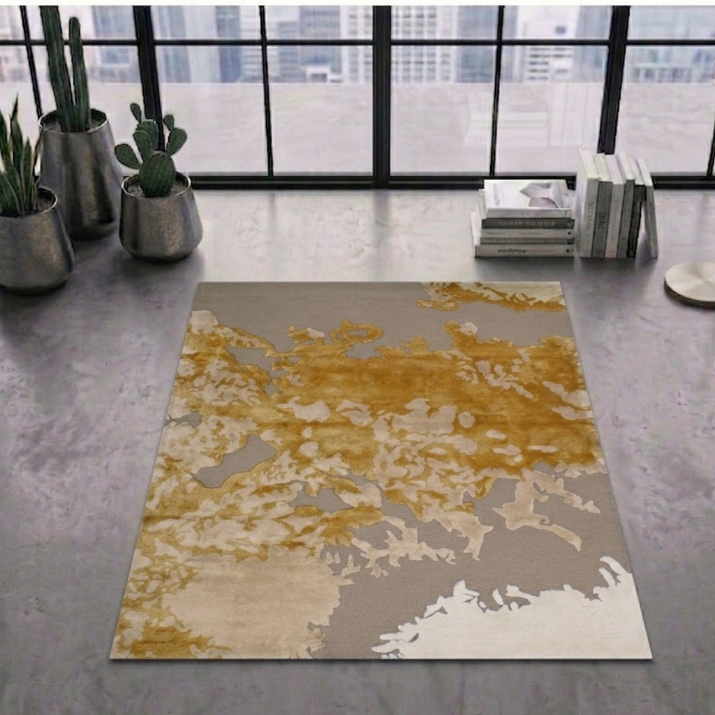 Mixed color pattern rug design - Square - Premium Wool Carpet
