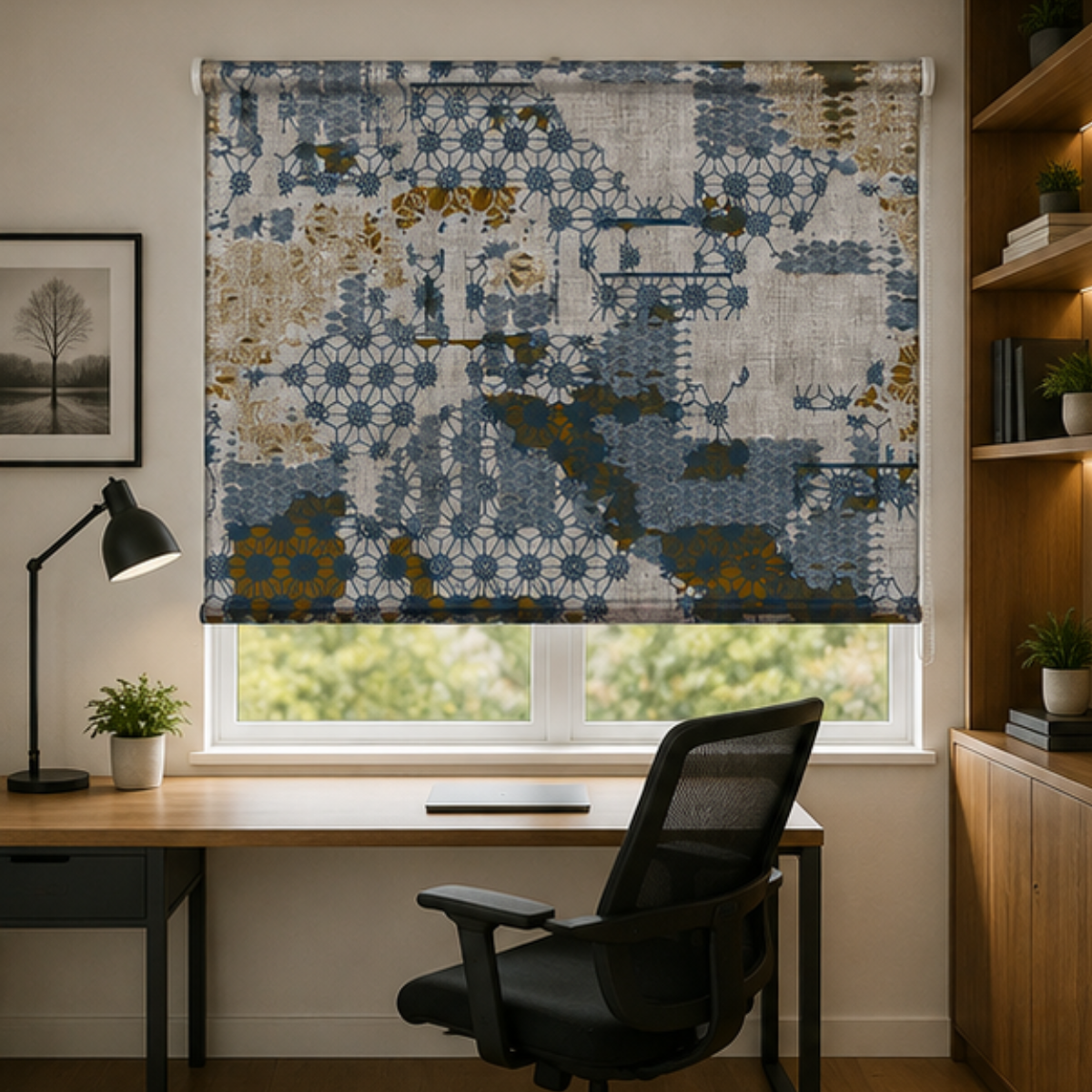 Modern geometric design | Roller & Roman Blinds | Premium Quality Prints