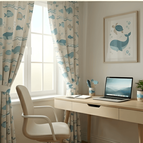 Eye cache Kids design Prints - Pack Of 1 Curtain