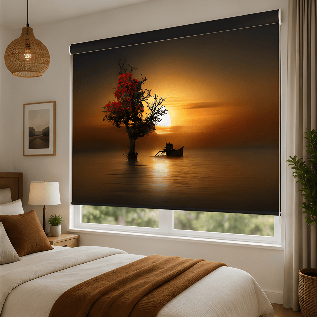 Sunset theme design | Roller & Roman Blinds | Premium Quality Prints