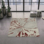 Abstract painting design rug - Square - Premium Wool Carpet