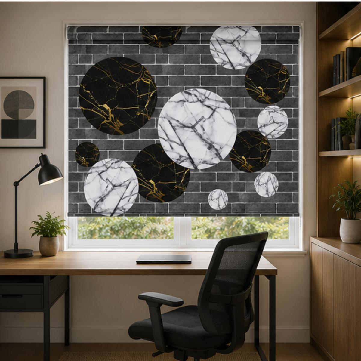 Modern geometric theme design | Roller & Roman Blinds | Premium Quality Prints