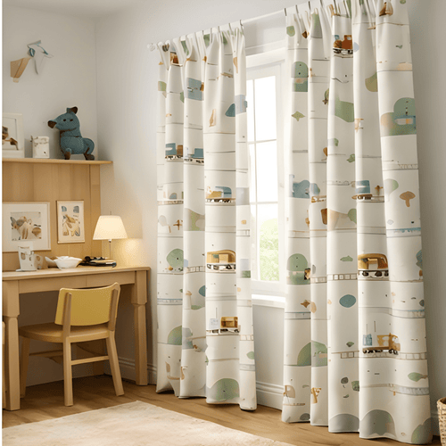 Eye cache Kids design Prints - Pack Of 1 Curtain