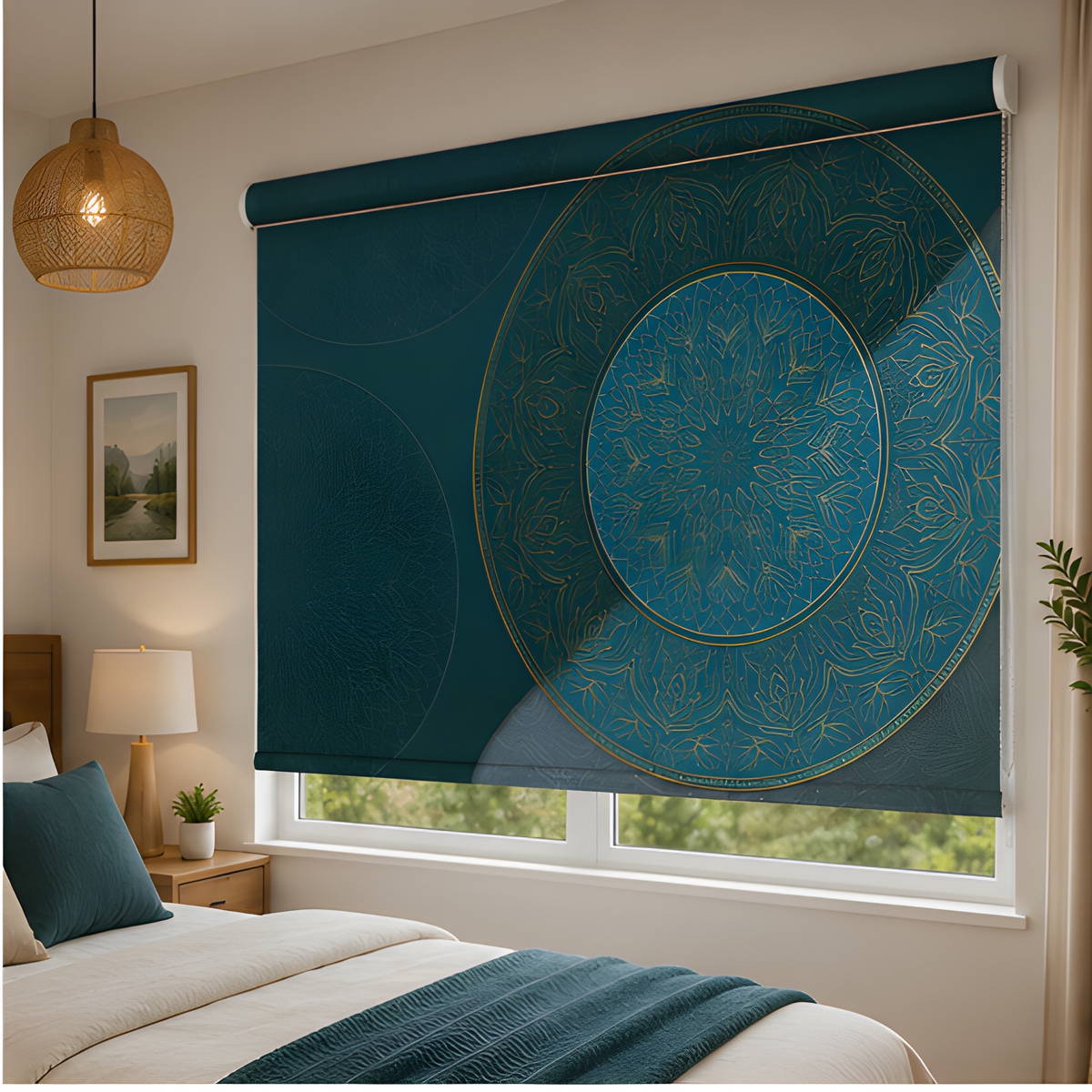 Geometric design for modern homes  | Roller & Roman Blinds | Premium Quality Prints
