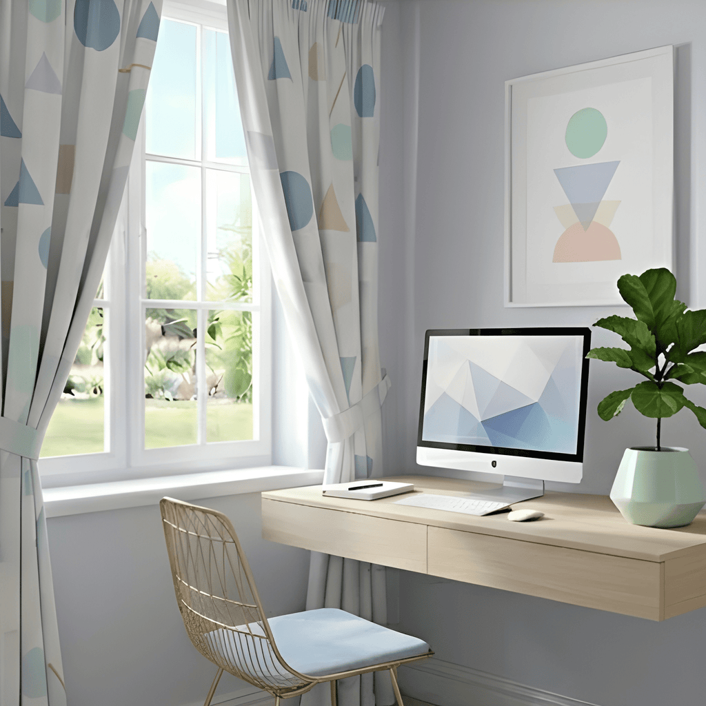 Colorful Kids Printed Curtain  - Pack Of 1 Curtain