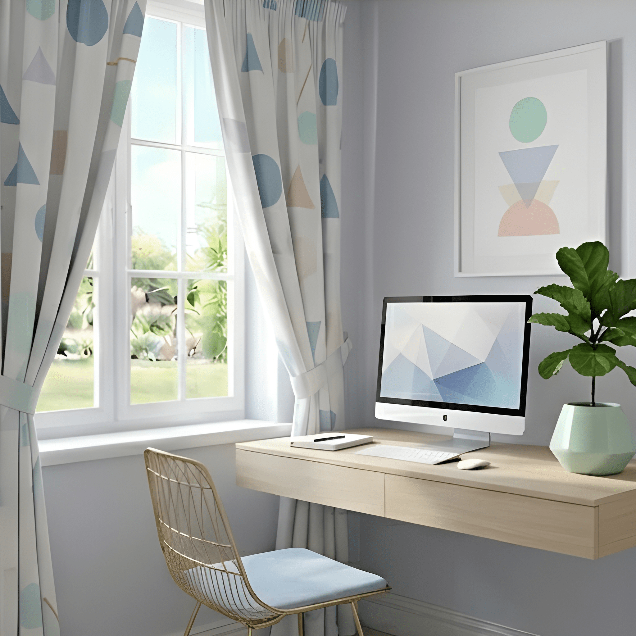 Colorful Kids Printed Curtain  - Pack Of 1 Curtain