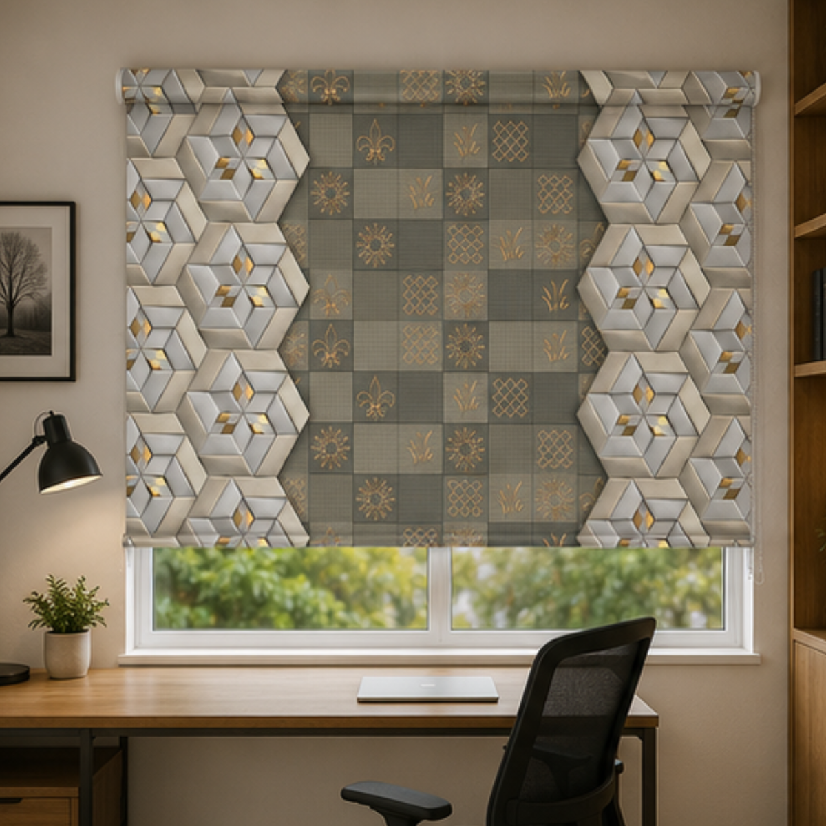 Geometric pattern design | Roller & Roman Blinds | Premium Quality Prints
