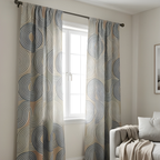 Modern Geometric Printed Polyester Curtain - Premium 100% Polyester - Pack Of 1 Curtain