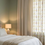 Cotton - Room Darkening - Geometric Pattern Curtains - Pack of 1 Curtain