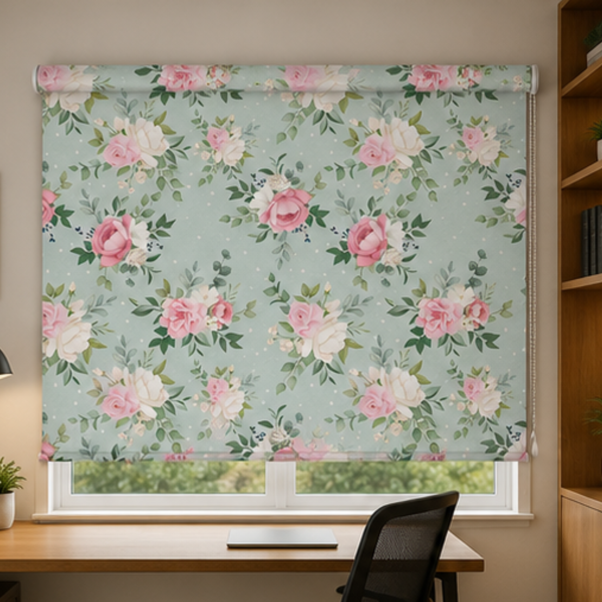 Pink lotus flower design | Roller & Roman Blinds | Premium Quality Prints