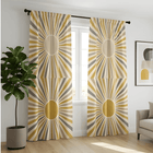 Triangular Fusion Geometric Curtain– Premium 100% Polyester - Pack Of 1 Curtain