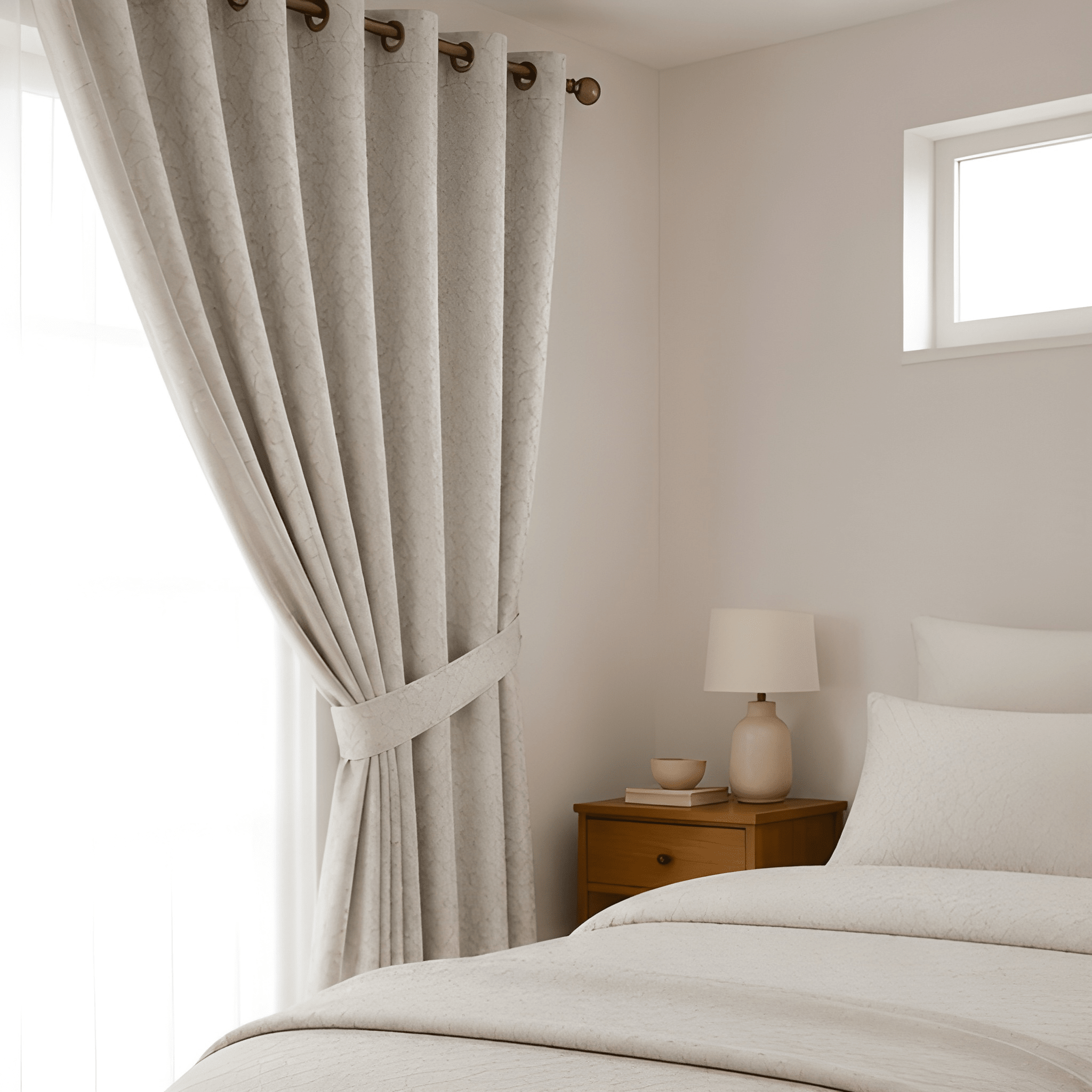 Textured Curtain - Oyester Grey - Pack of 1