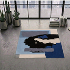 Abstract Mixed color rug design - Square - Premium Wool Carpet