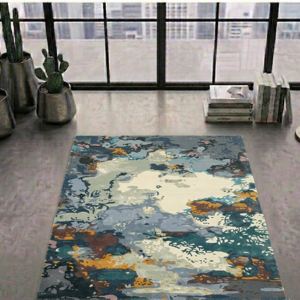 Abstract rug - square