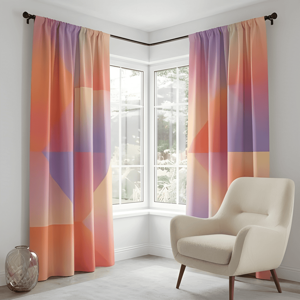 buy geometric printed window curtains online in india