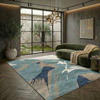 Abstract mixed color rug design for luxury homes - Rectangle - Premium Wool Carpet