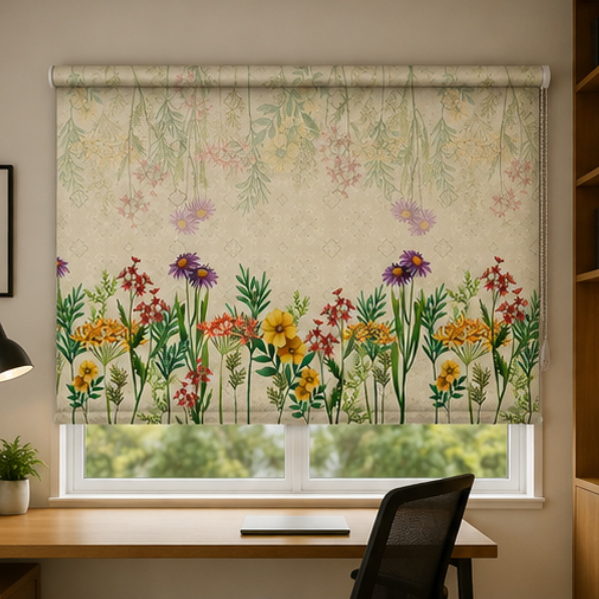Aesthetic flower design | Roller & Roman Blinds | Premium Quality Prints