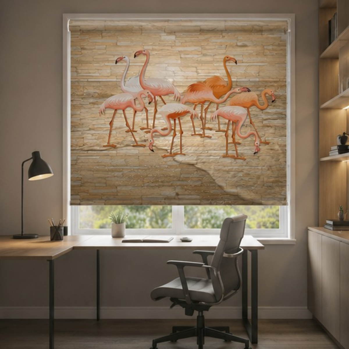 Sea Crane Blind Design | Roller & Roman Blinds | Premium Quality Prints