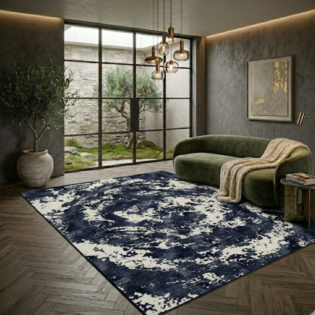 Galaxy theme rug design - Rectangle - Premium Wool Carpet