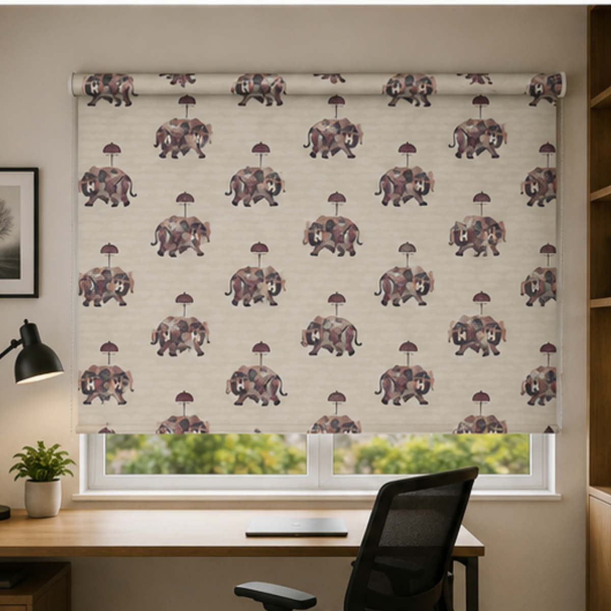 Elephant design blinds | Roller & Roman Blinds | Premium Quality Prints