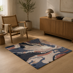 Aesthetic mixed color rug design - Square - Premium Wool Carpet