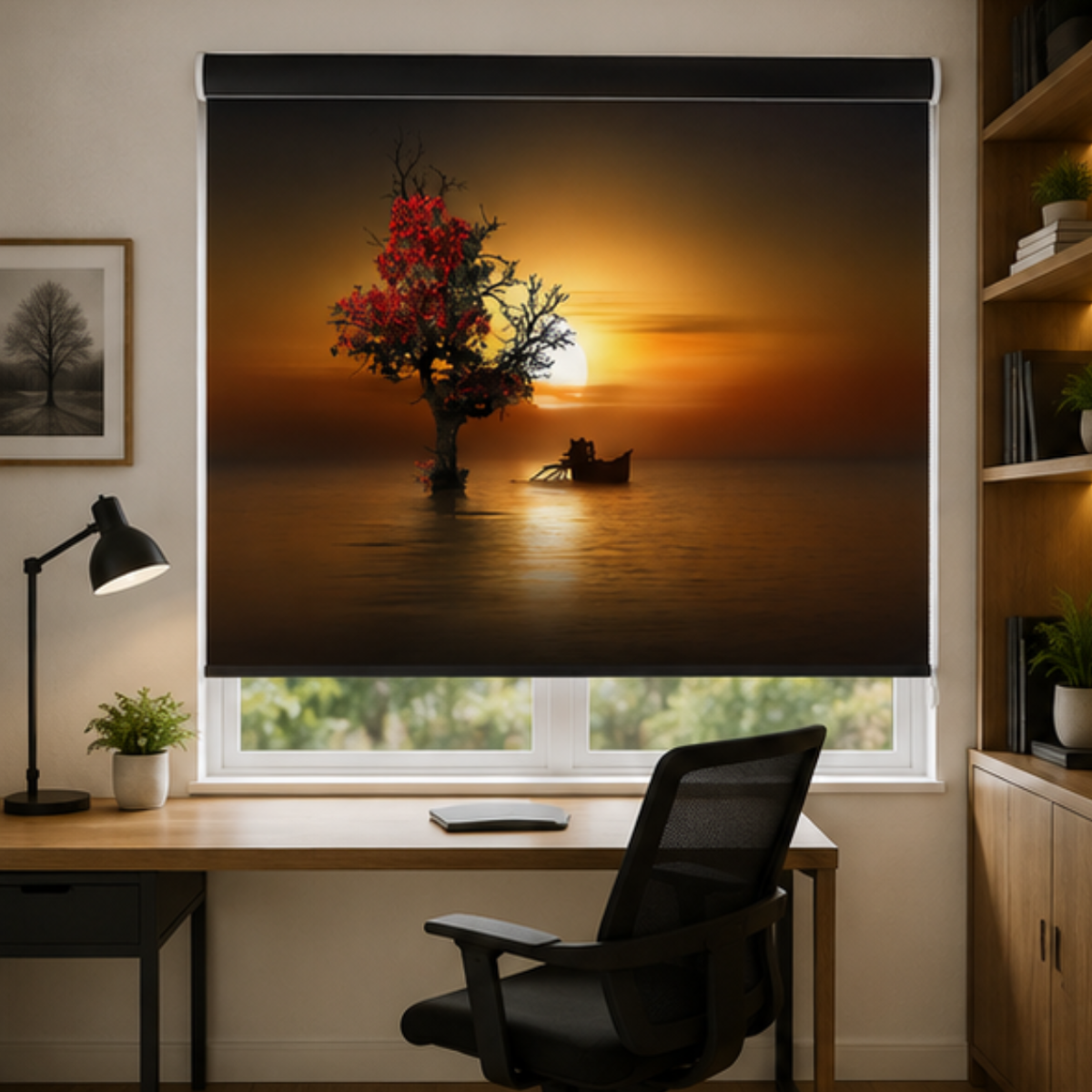 Sunset theme design | Roller & Roman Blinds | Premium Quality Prints