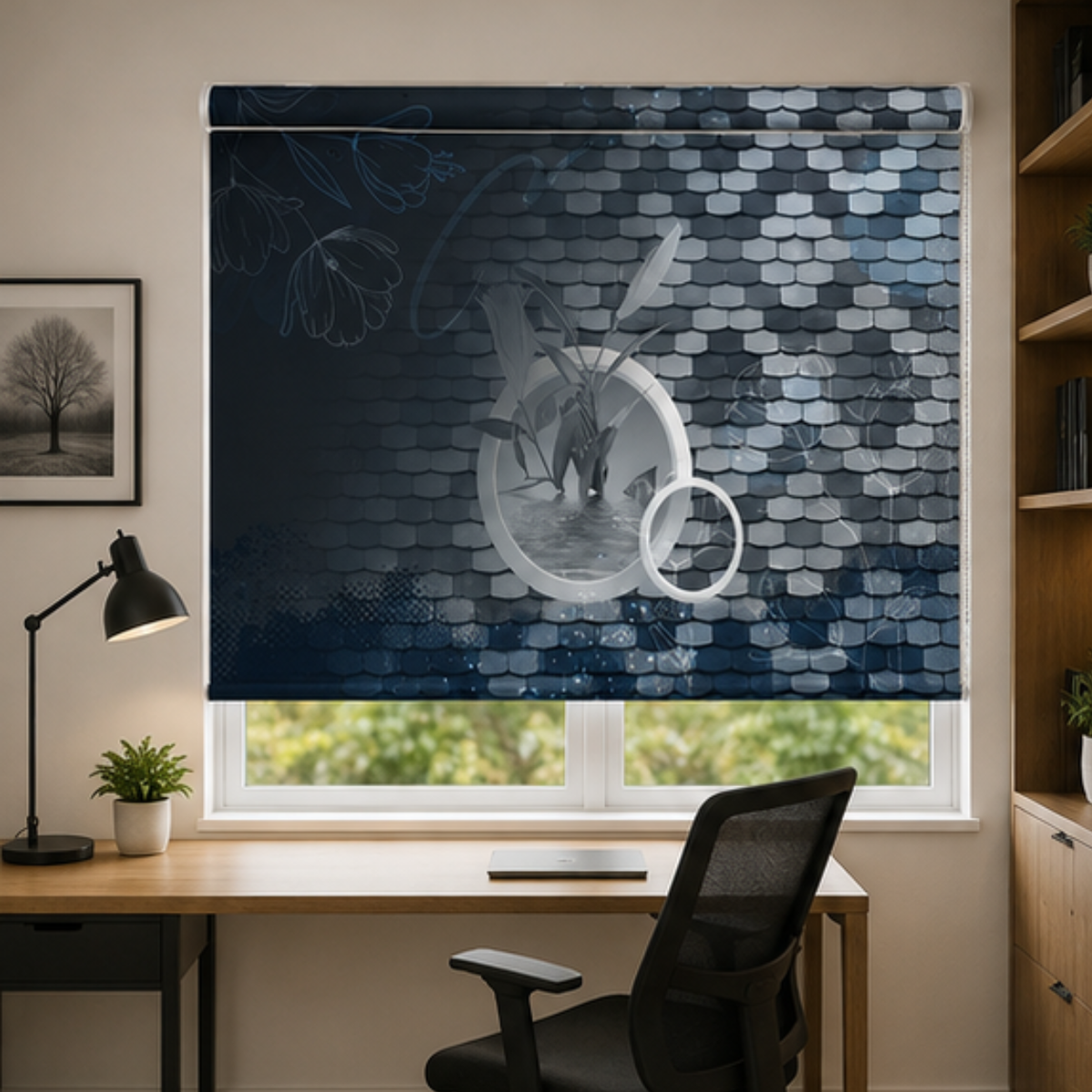Aesthetic geometric design | Roller & Roman Blinds | Premium Quality Prints