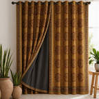 Cotton Light - Room Darkening Floral Curtains - Pack of 1 Curtain