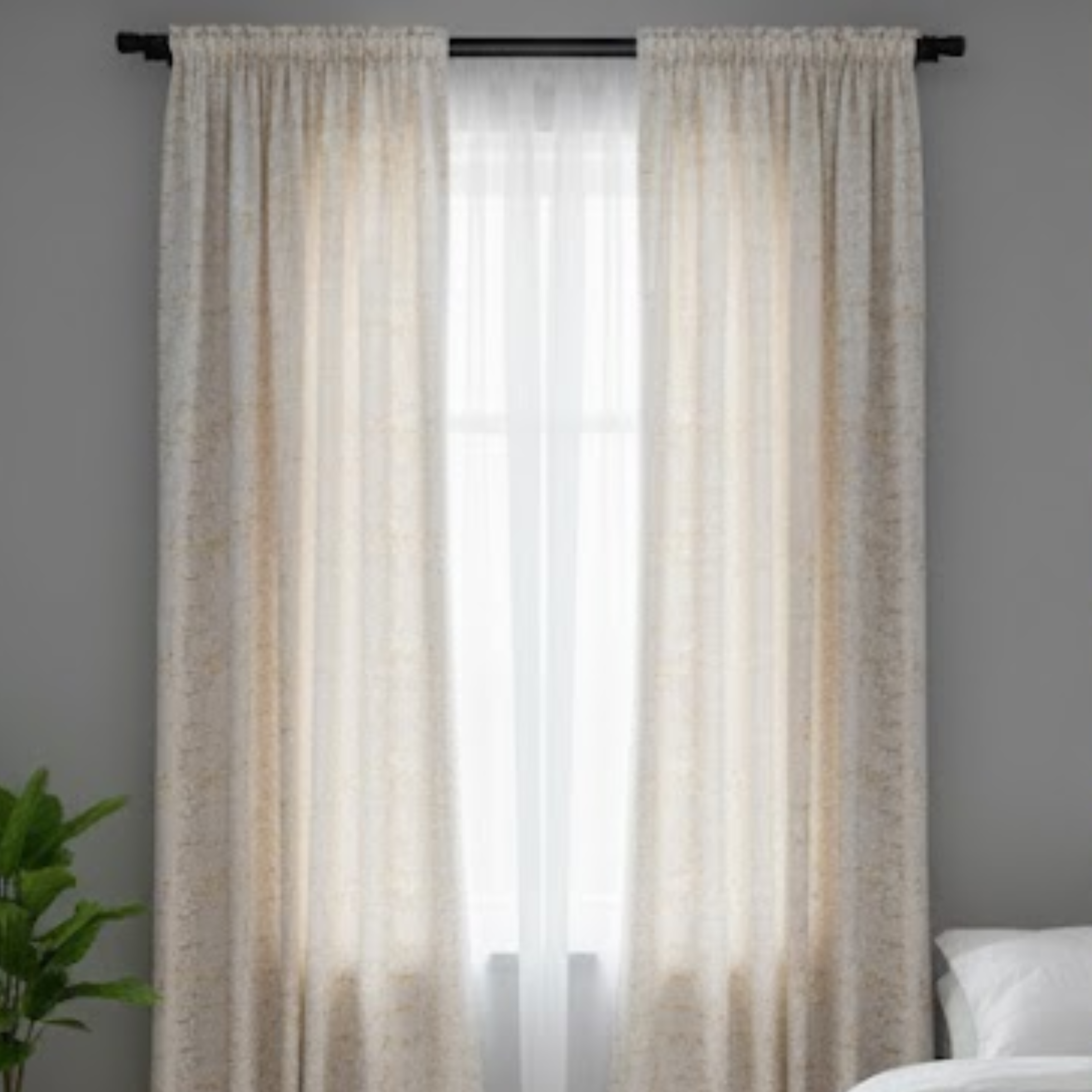 Cotton - Room Darkening ethnic Curtains - Pack of 1 Curtain