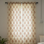 Cotton Light - Room Darkening Floral Curtains - Pack of 1 Curtain