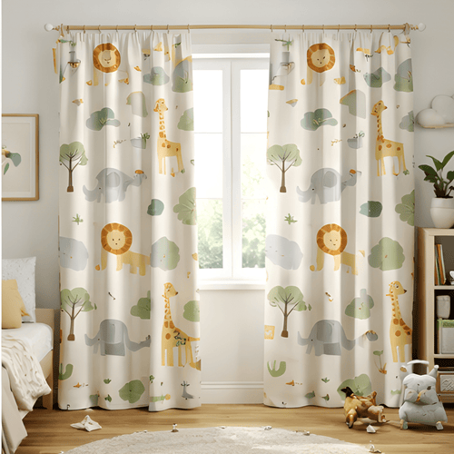 Eye cache Kids design Prints - Pack Of 1 Curtain