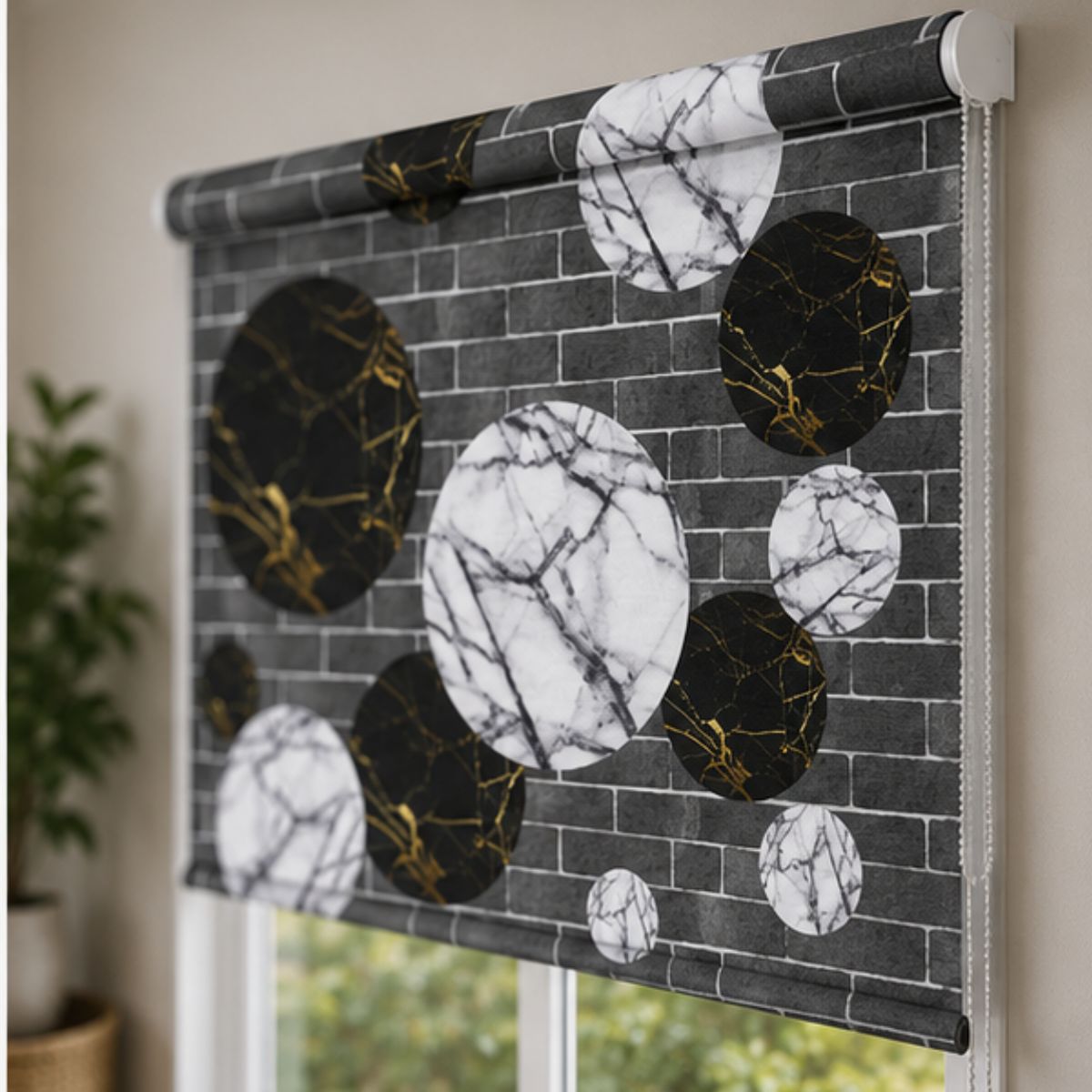 Modern geometric theme design | Roller & Roman Blinds | Premium Quality Prints