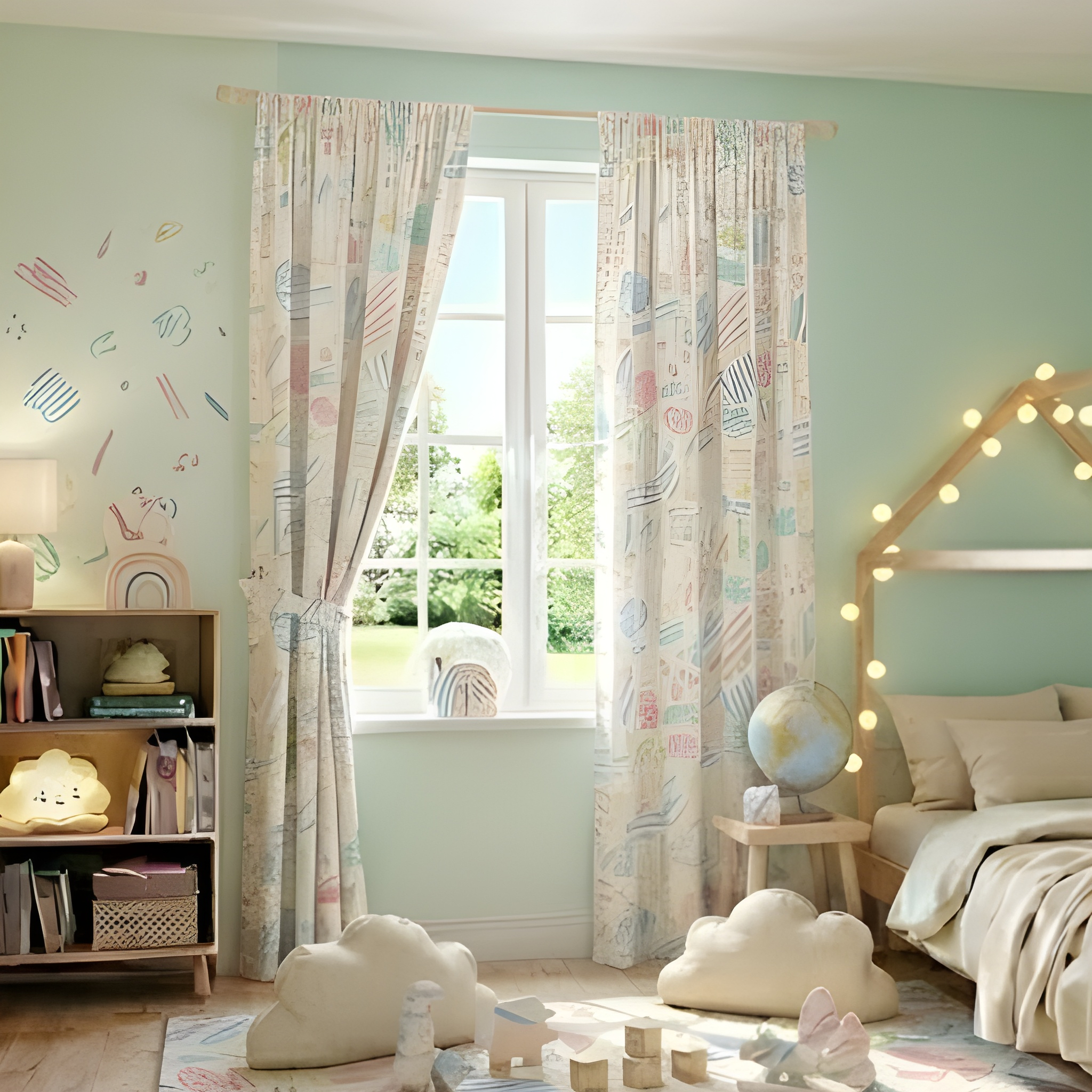 Rainbow Dream Kids Curtain - Pack Of 1 Curtain
