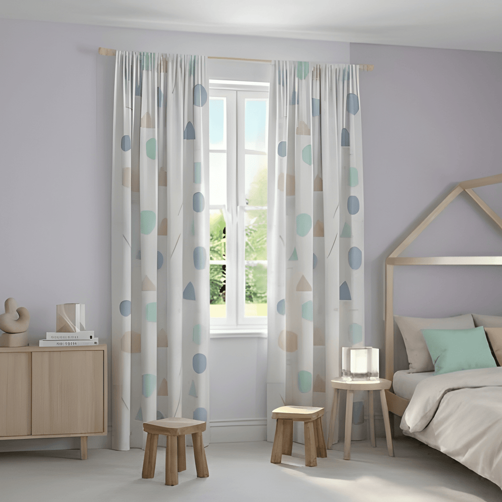 Colorful Kids Printed Curtain  - Pack Of 1 Curtain