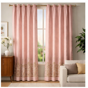 100% Cotton, room darkening ethnic curtains, Pack of 1 Curtain