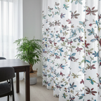Linen Sheer - Butterfly Print - Pack Of 1 Curtain