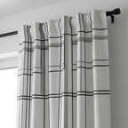 Contemporary Geometric Design Curtain  – Premium 100% Polyester - Pack Of 1 Curtain