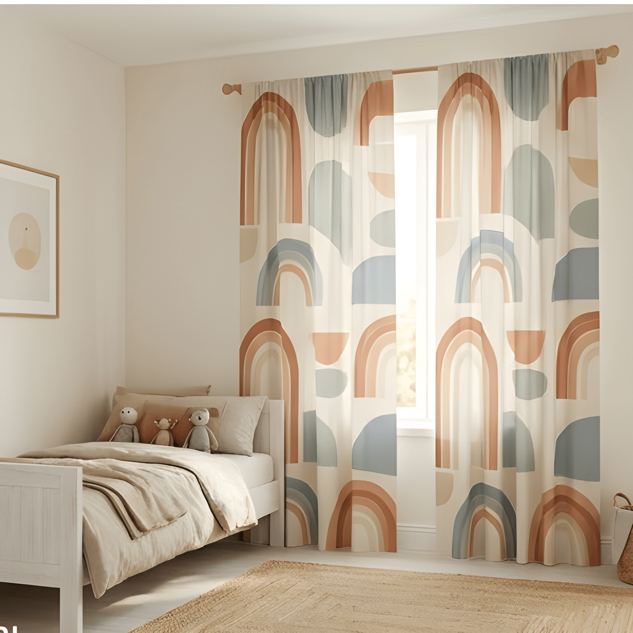 Elegant Geometric Printed Curtain– Premium 100% Polyester - Pack Of 1 Curtain