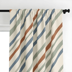 Modern Linear Geometric Curtain  – Premium 100% Polyester - Pack Of 1 Curtain