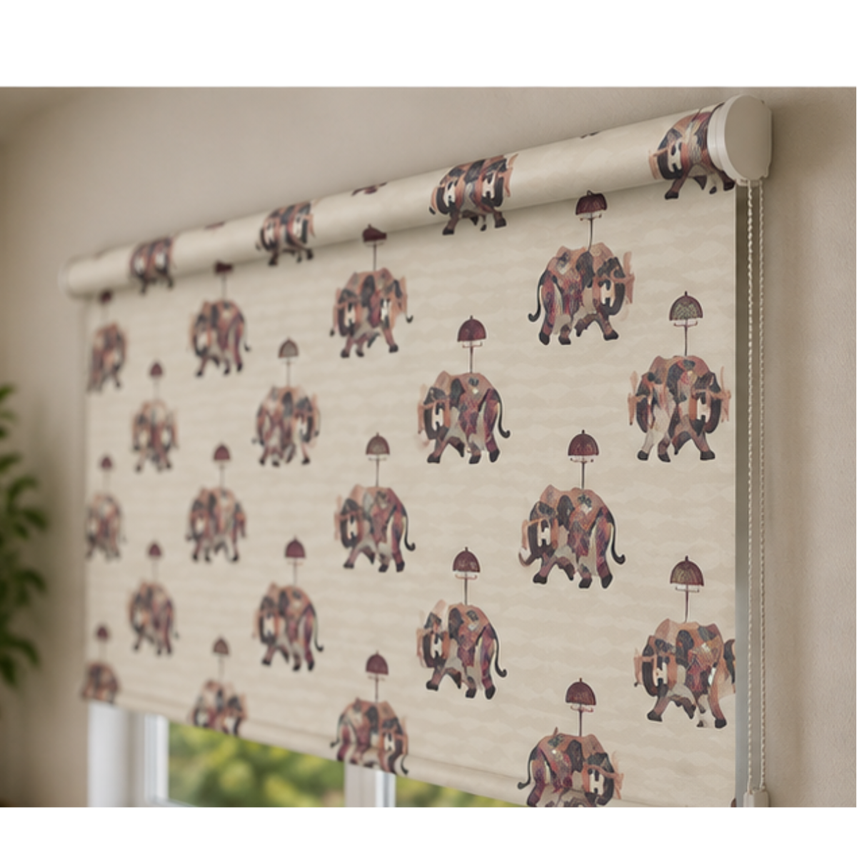 Elephant design blinds | Roller & Roman Blinds | Premium Quality Prints