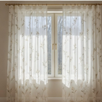 Linen Sheer - Herbs & Flower Print - Pack Of 1 Curtain