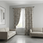 Hexa Pattern Geometric Curtain – Premium 100% Polyester - Pack Of 1 Curtain