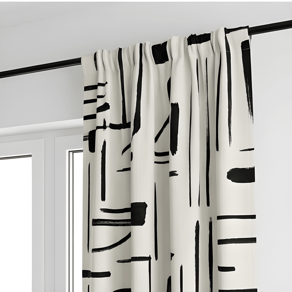 Diamond Matrix Geometric Curtain– Premium 100% Polyester - Pack Of 1 Curtain