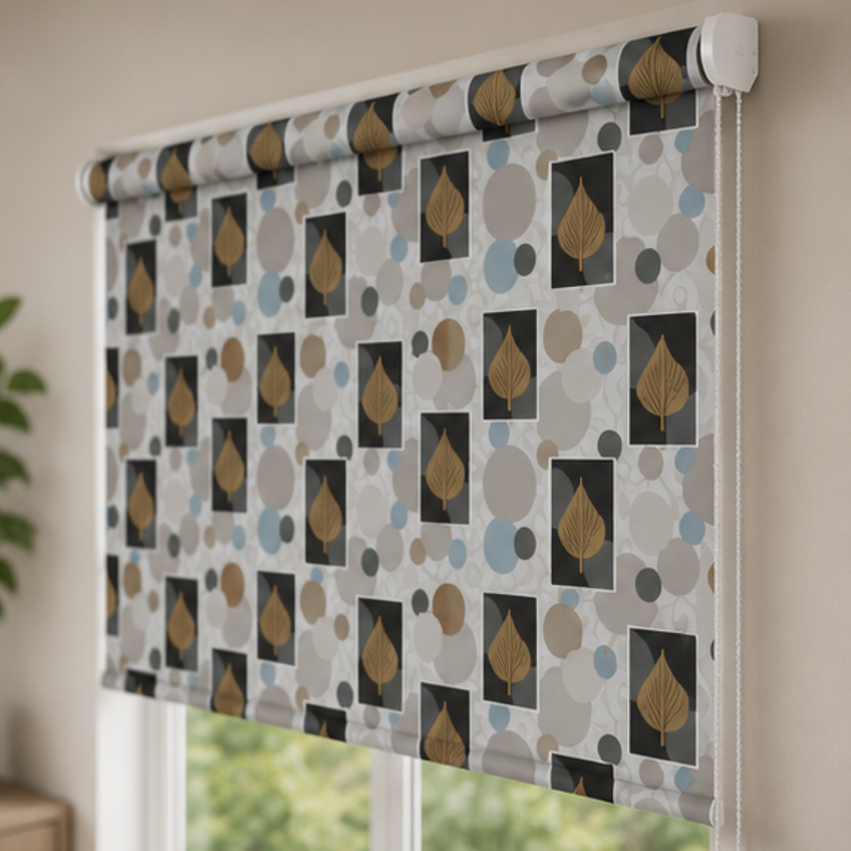 Geometric blind design  | Roller & Roman Blinds | Premium Quality Prints